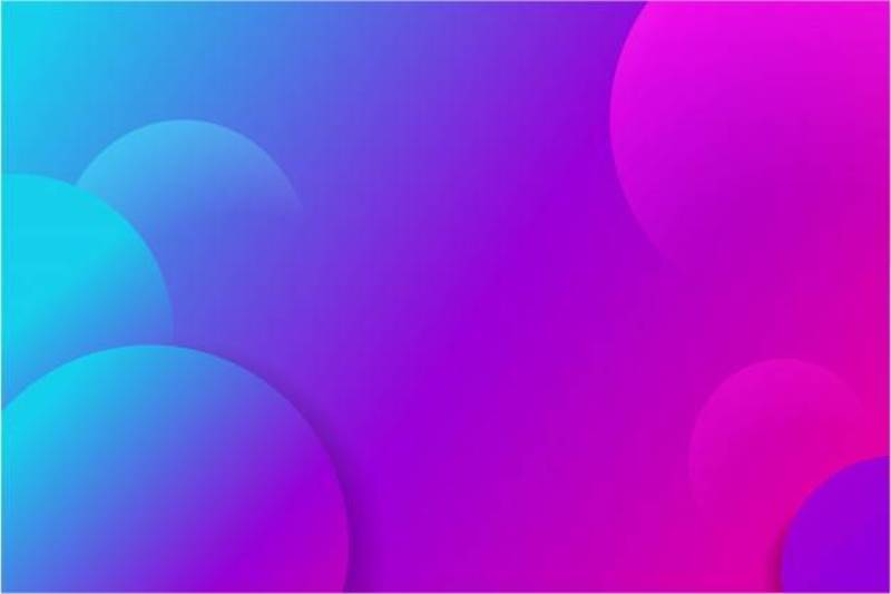 Abstract geometric background with purple and blue gradient circles