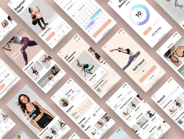 Hermes Fitness移动应用UI套件,Hermes Fitness移动应用UI套件 Hermes Fitness移动应用UI套件,Hermes Fitness移动应用UI套件