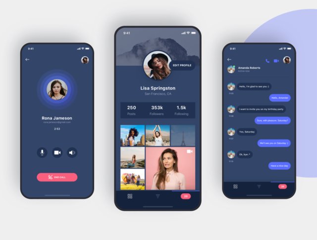 适用于Sketch，Social iOS App UI Kit的社交iOS App UI套件