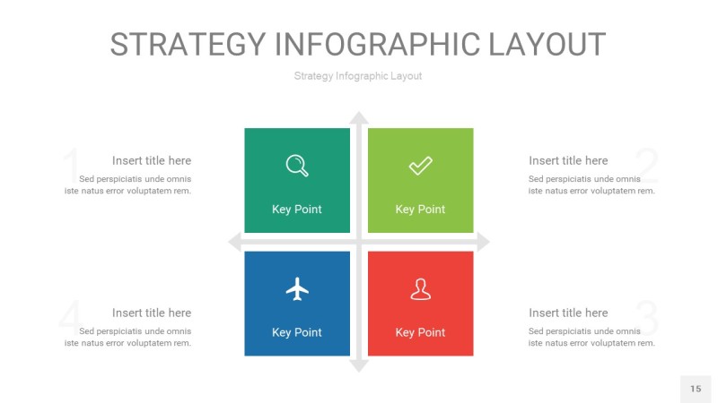 四色战略计划统筹PPT信息图15