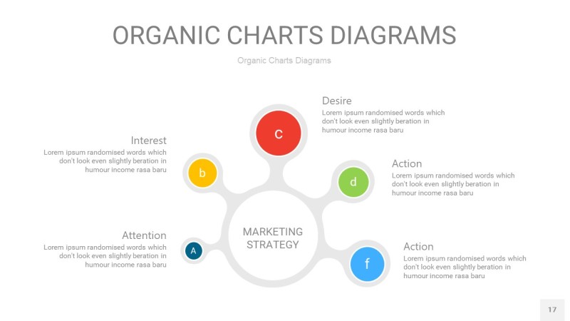 彩色循环PPT图表17