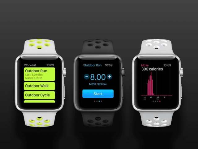 五款Apple Watch Nike Plus权威视图，五大Apple Watch视图