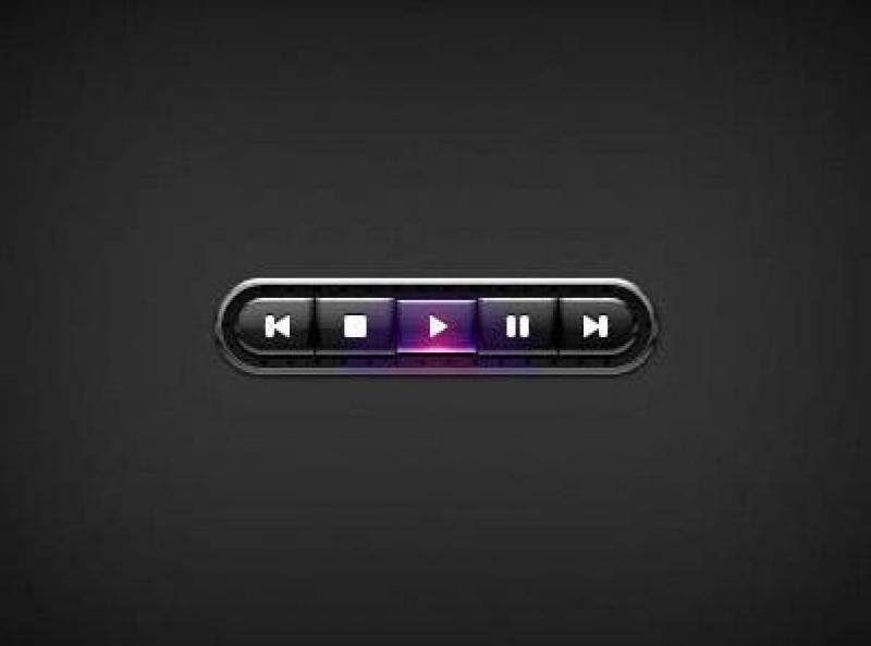 精致播放器psd分层素材