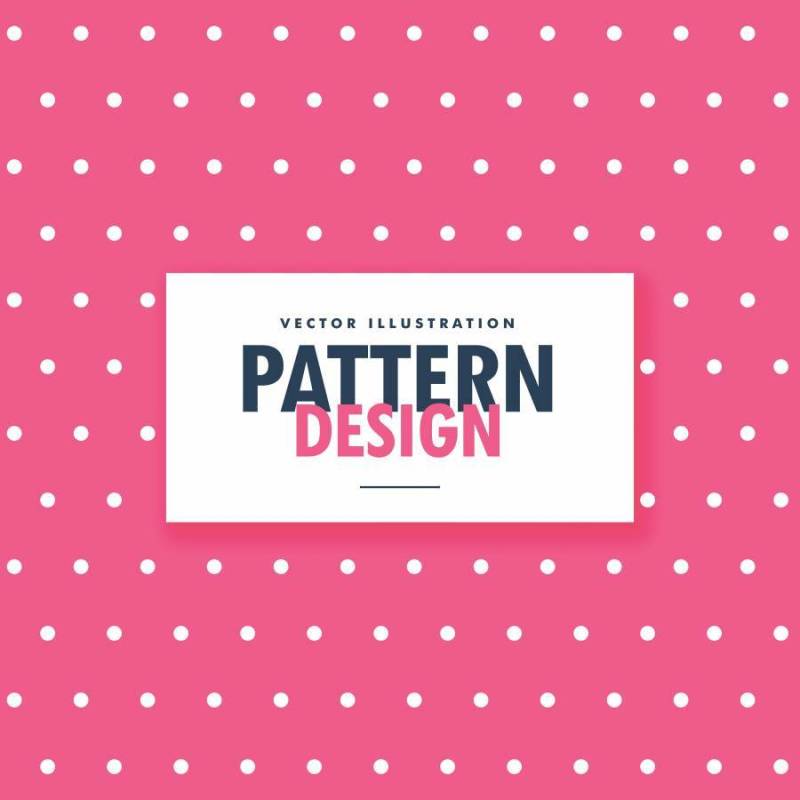 粉红色的波尔卡风格圆点背景