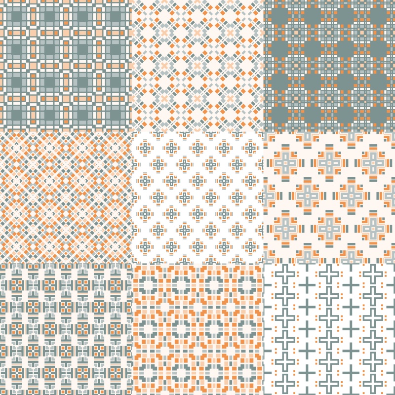 优雅的几何无缝图案集合15