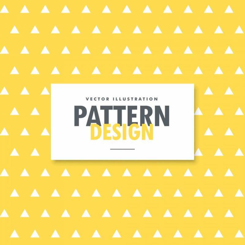 三角形状在黄色背景上的图案
