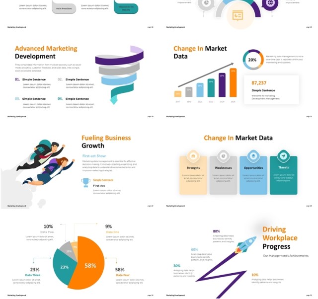 市场营销开发信息图表PPT模板Marketing Development Infographic 市场营销开发信息图表PPT模板Marketing Development Infographic
