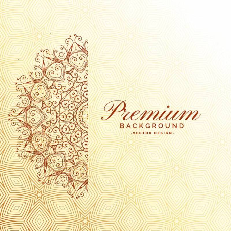 典雅的曼荼罗装饰溢价背景