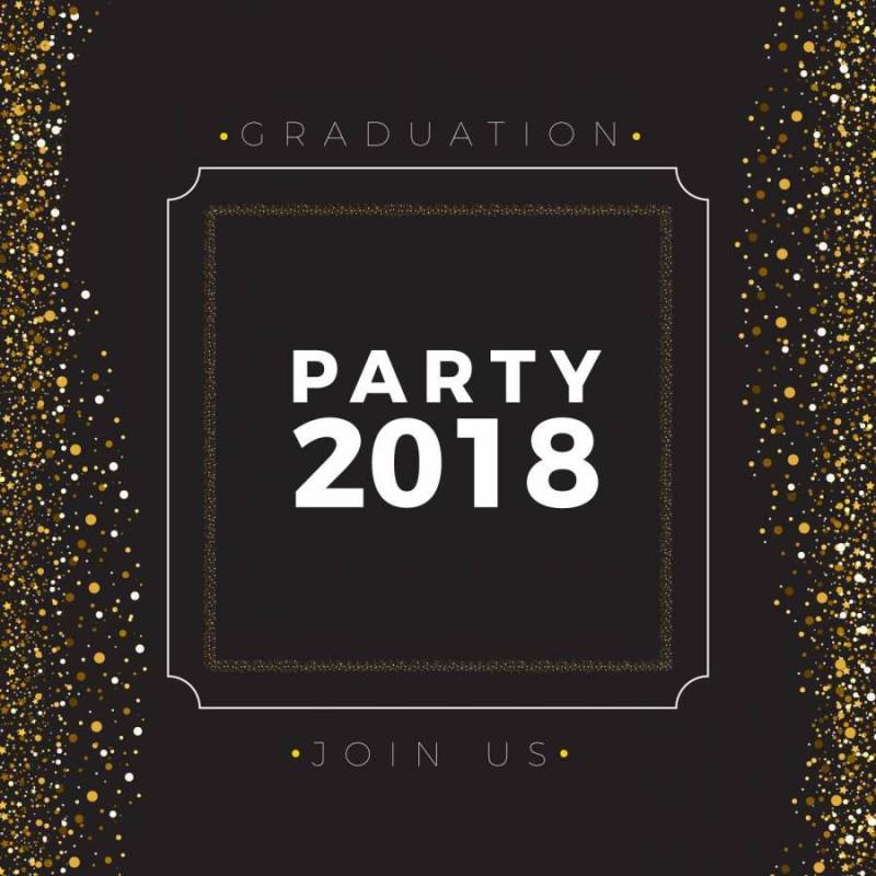 豪华类2018年背景与金色的火花