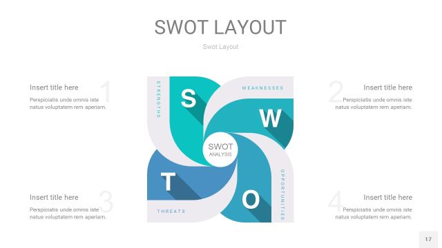 宝石绿SWOT图表PPT17 宝石绿SWOT图表PPT17