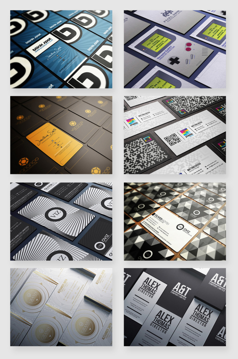 简约大气商务办公名片设计素材