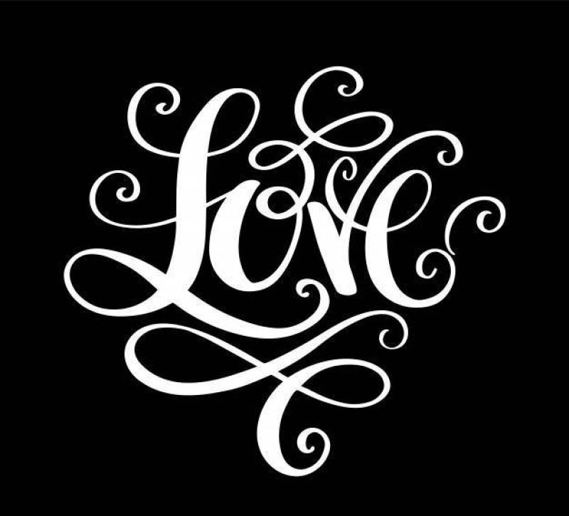 Doodle for love concept for valentine and wedding.