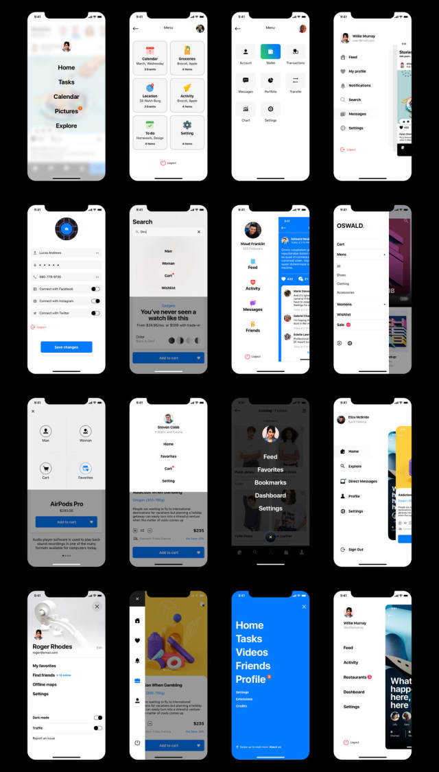 所有模板看起来很完美的每一个iPhone手机,包括iPhone X,XR中,X最大,iPhone 11,iPhone 11 Pro和iPhone 11 Pro的最大,奥斯瓦尔德 - 模板智能UI工具包 所有模板看起来很完美的每一个iPhone手机,包括iPhone X,XR中,X最大,iPhone 11,iPhone 11 Pro和iPhone 11 Pro的最大,奥斯瓦尔德 - 模板智能UI工具包