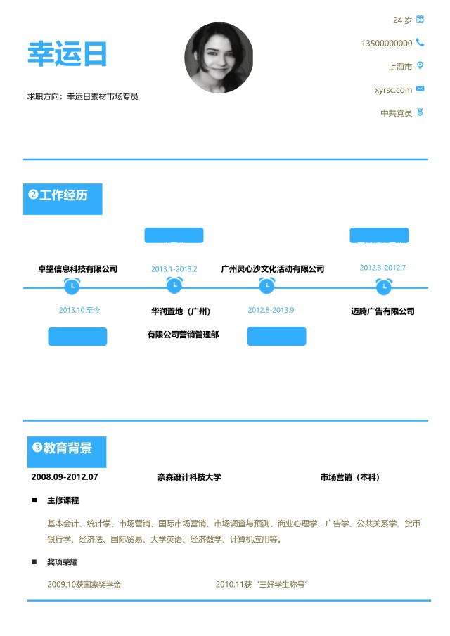 创意个性简历个人求职WORD模板06 创意个性简历个人求职WORD模板06