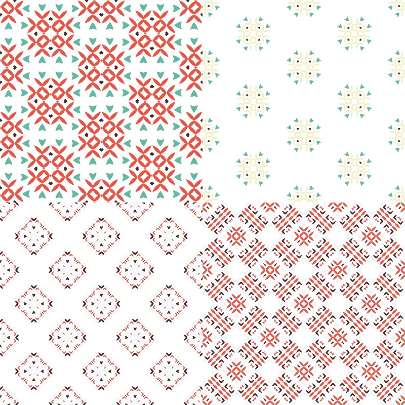 优雅的几何无缝图案集合17