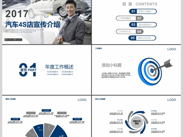 2017年汽车4S店宣传介绍PPT模板