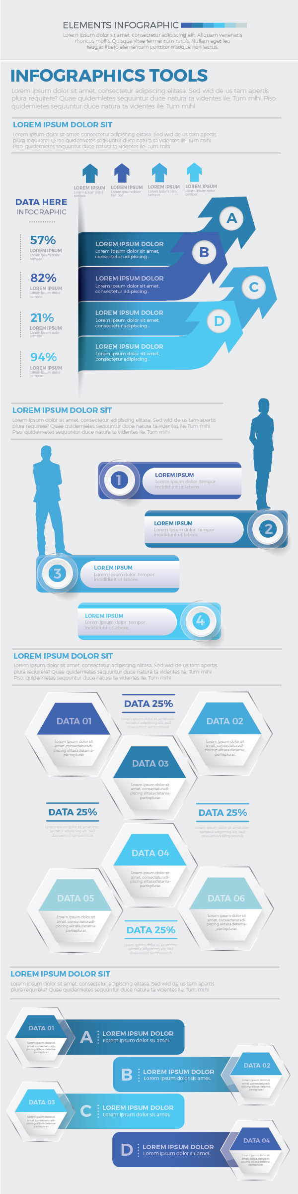 信息图形元素设计 Infographics Elements Design