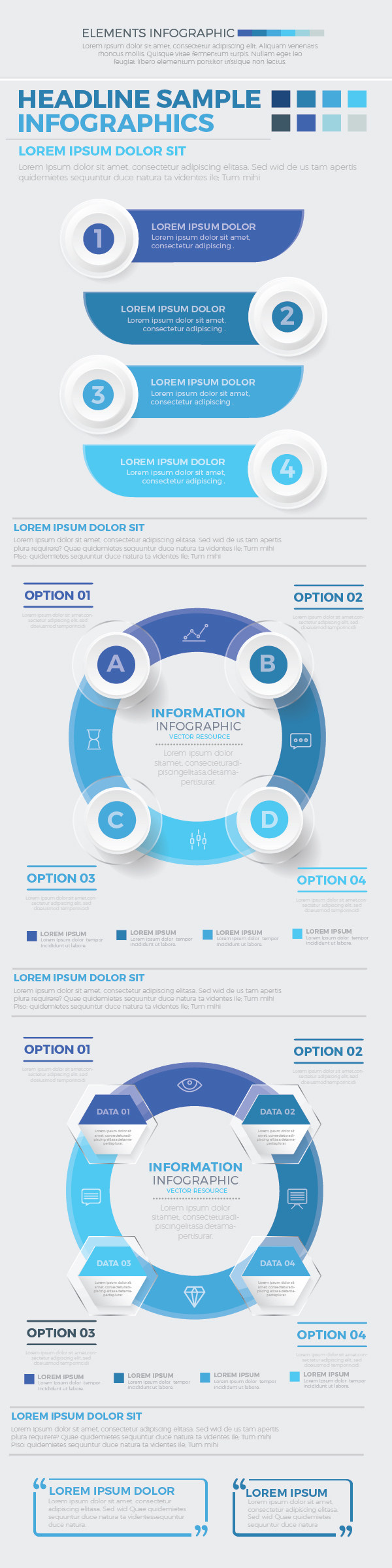 信息图形元素设计 Infographics Elements Design