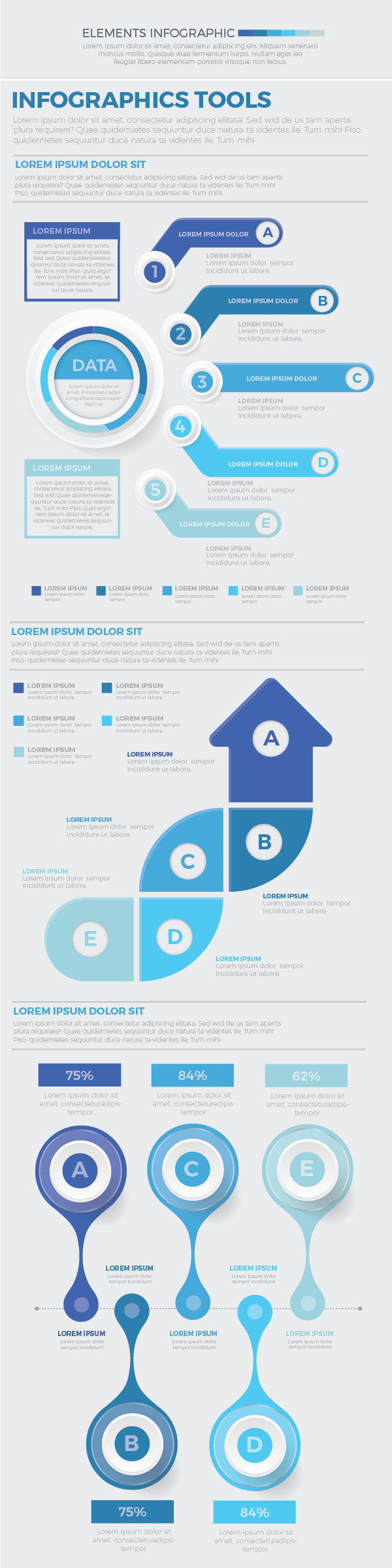 信息图形元素设计 Infographics Elements Design