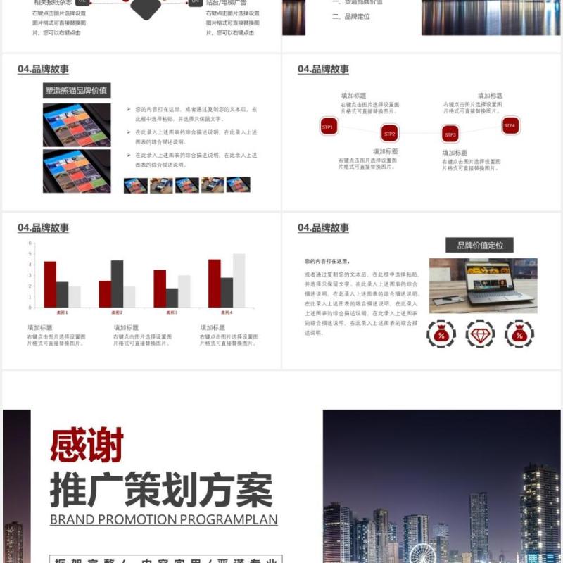 商务简约品牌推广活动策划方案PPT模板