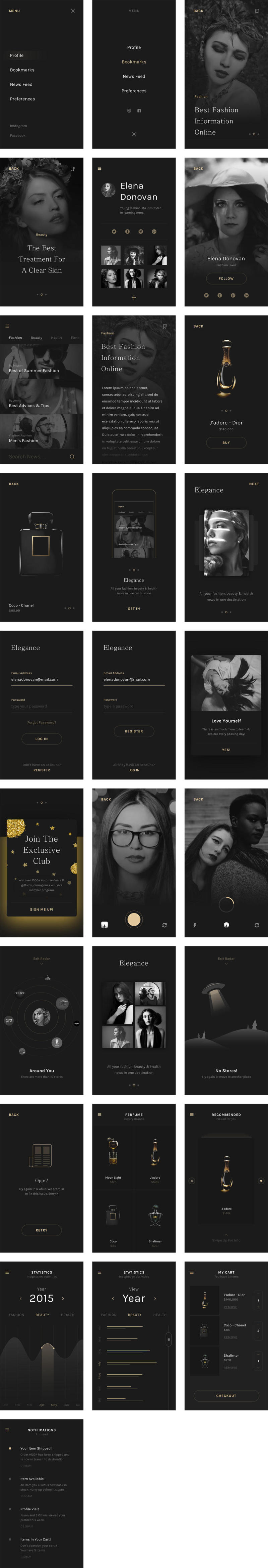 Elegance 时尚界面包