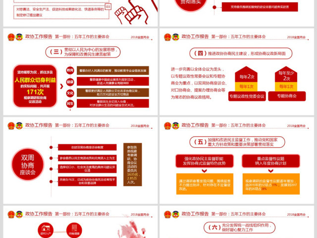 简约风2018两会政协政府工作报告ppt 简约风2018两会政协政府工作报告ppt