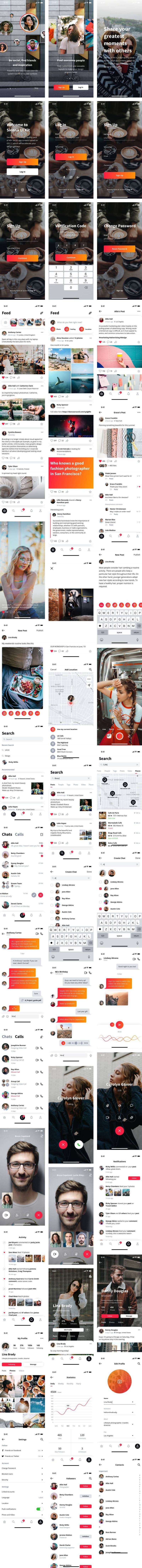 Sienna 亮色社交界面包