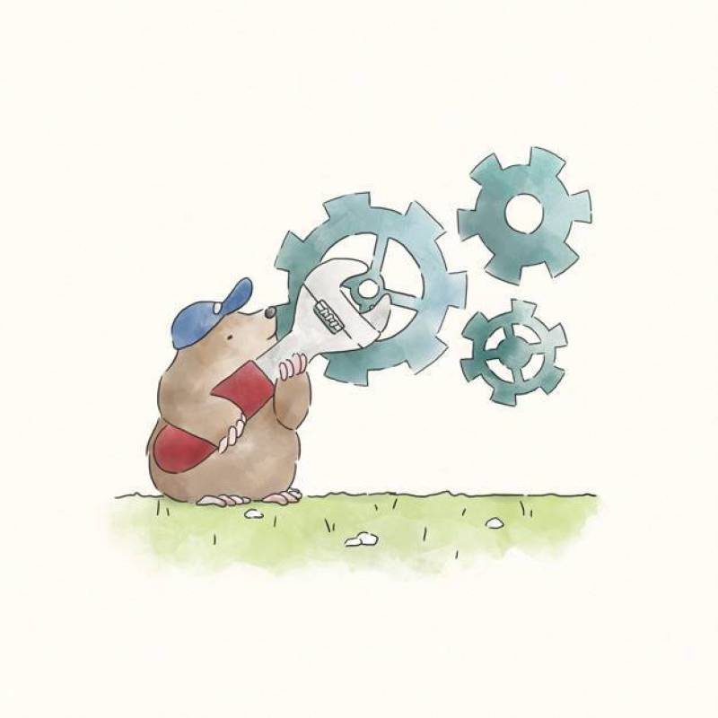 拧紧在齿轮的杂物工痣