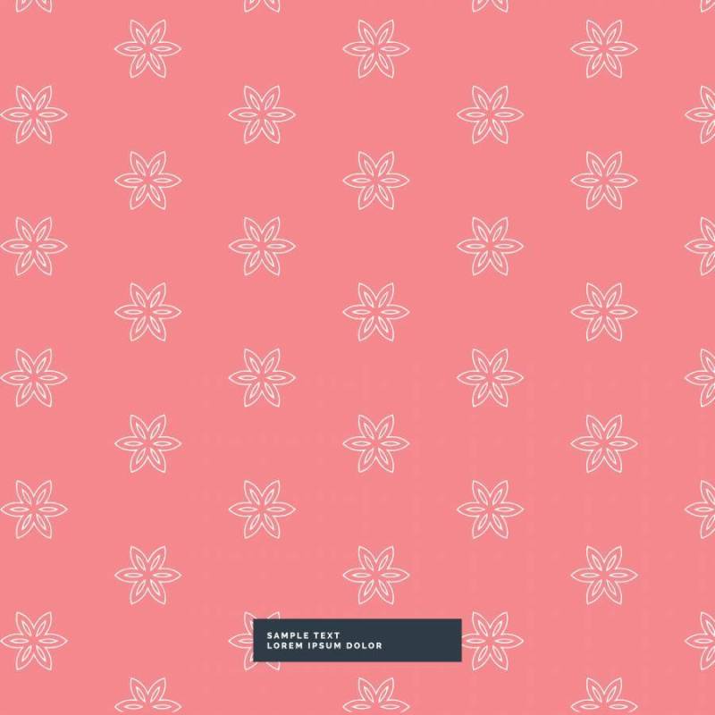 可爱的简单花卉图案背景