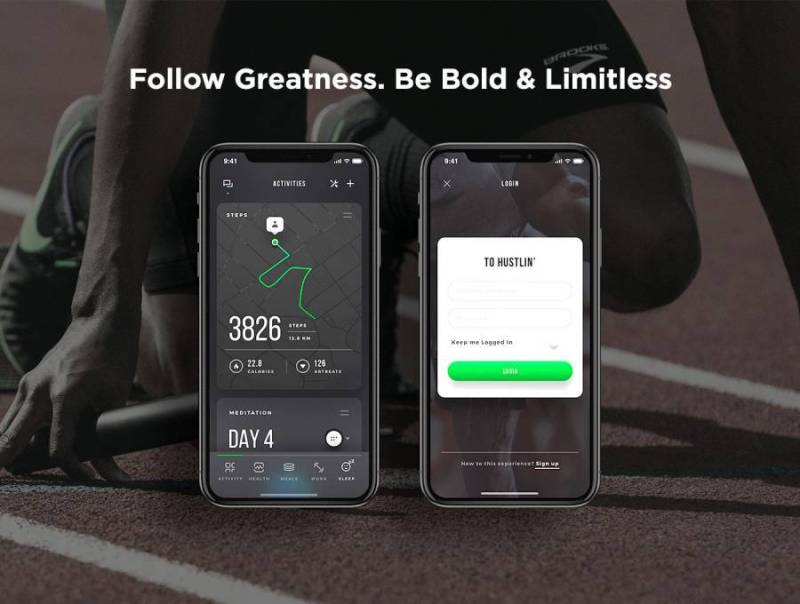 移动健康与健身UI套件Premium＆Beautiful Elements。，Keira iOS UI套件