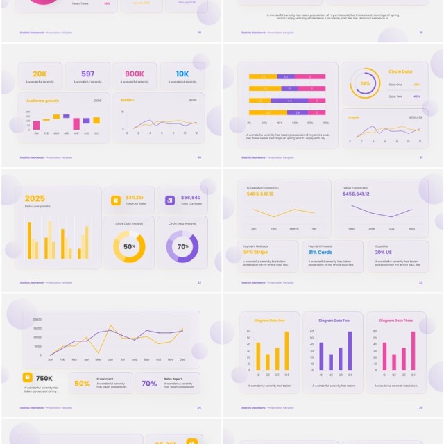 统计数据仪表盘PPT信息图模板Statistic Dashboard 统计数据仪表盘PPT信息图模板Statistic Dashboard