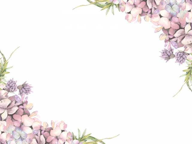 花框架143 - 绣球花和香葱花框架