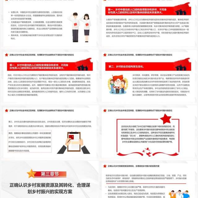 全面推进乡村振兴的四个关键问题PPT模板 全面推进乡村振兴的四个关键问题PPT模板