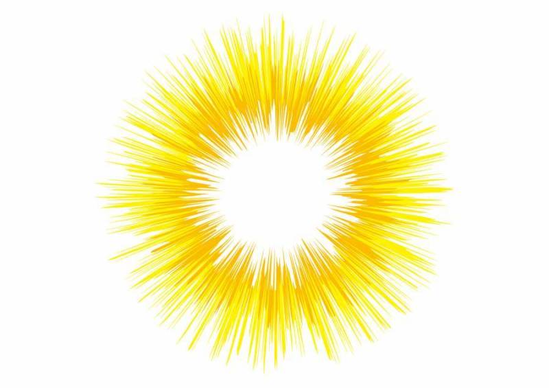 背景_集中线_黄色1