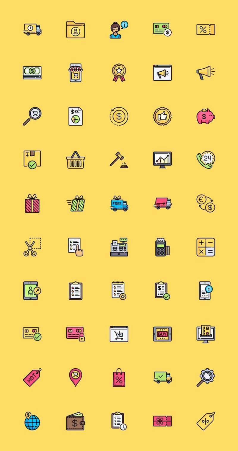 50 枚电商元素图标