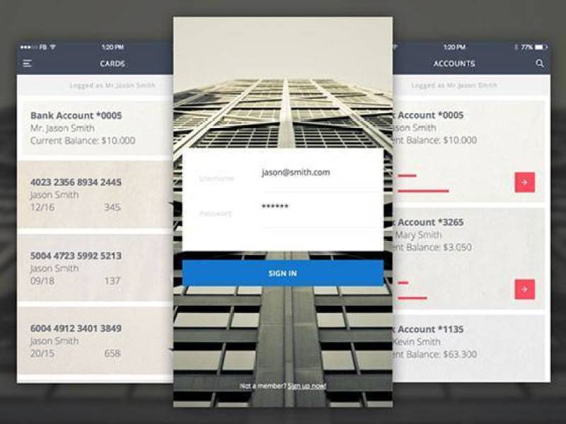 银行 App 概念设计