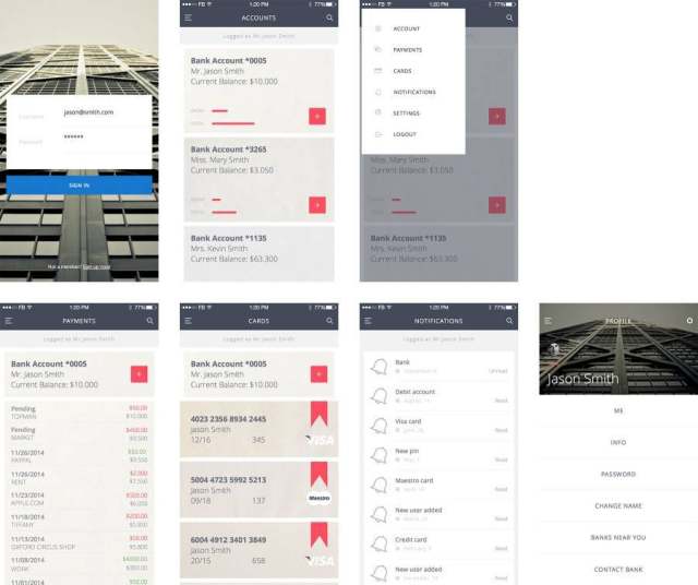 银行 App 概念设计