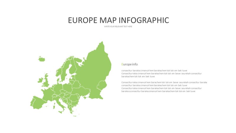 绿色世界地图PPT图表-22
