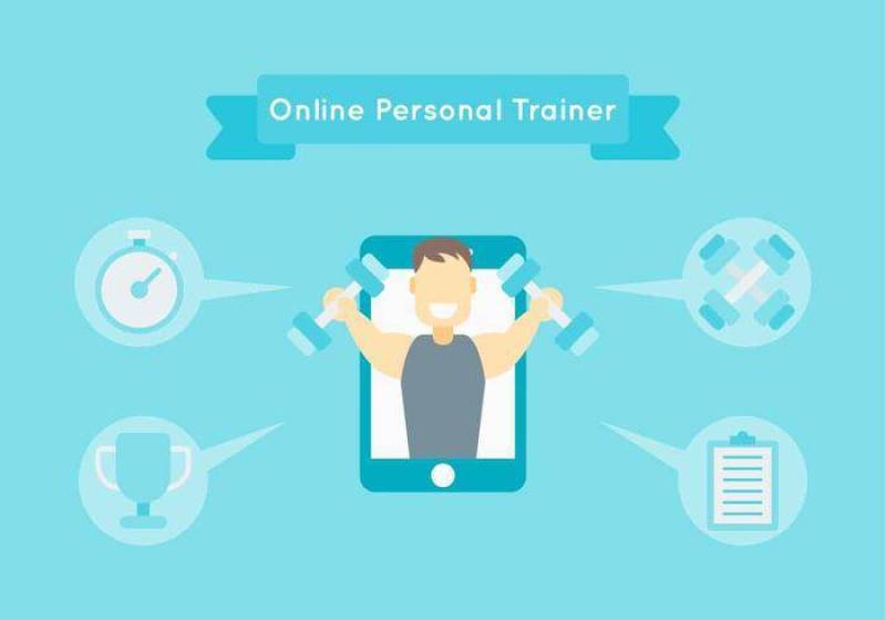  标志性的私人教练向量