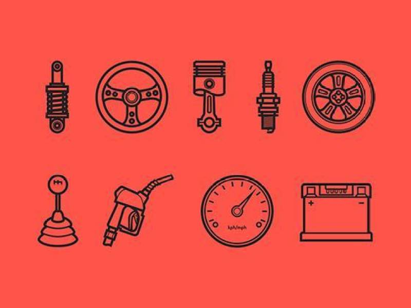 Car Parts Icons