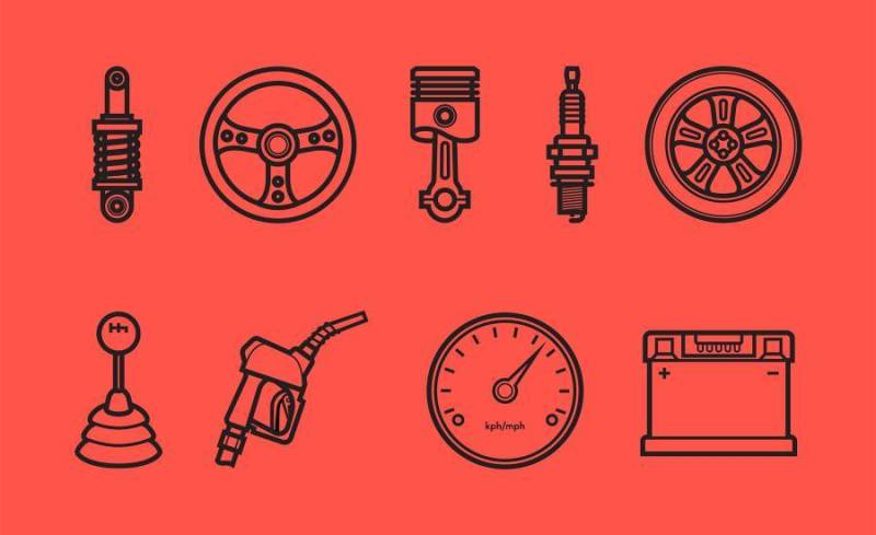 Car Parts Icons