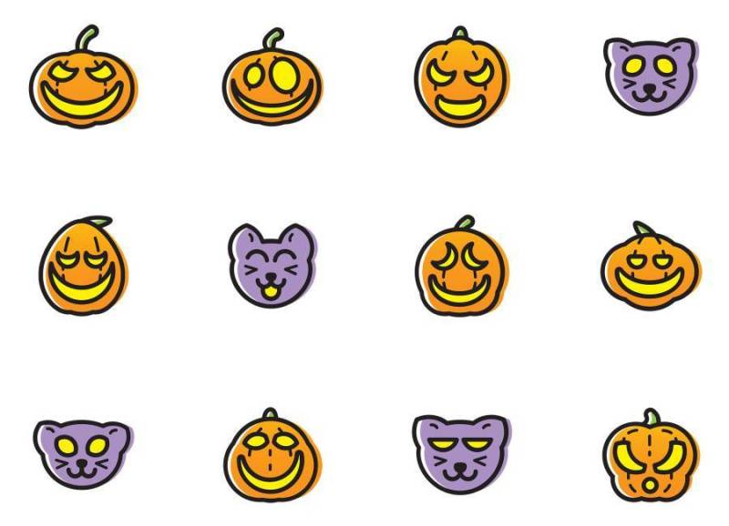 Halloween Pumpkin and Cat