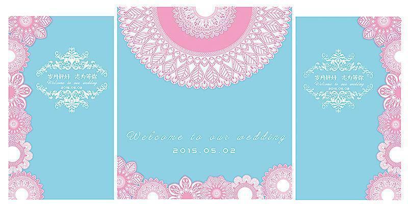 欧式浪漫婚礼背景