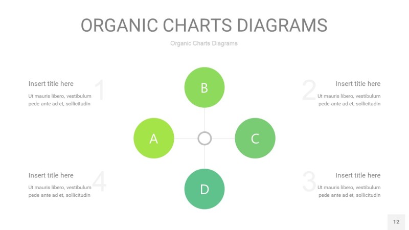 绿色循环PPT图表12