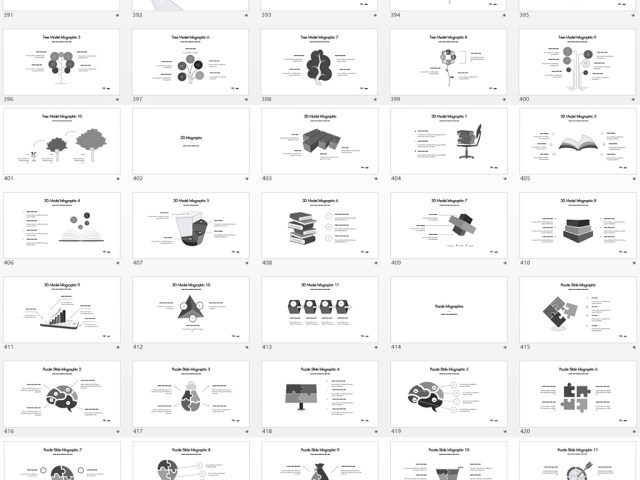 460页线性简约keynote模板合集