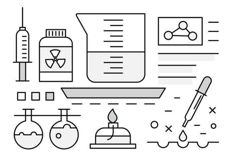  矢量图标关于科学
