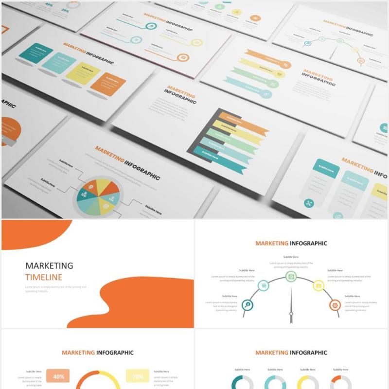 商务营销信息图PPT素材Marketing Infographic Powerpoint Template