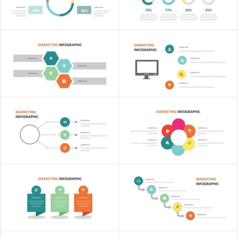 商务营销信息图PPT素材Marketing Infographic Powerpoint Template