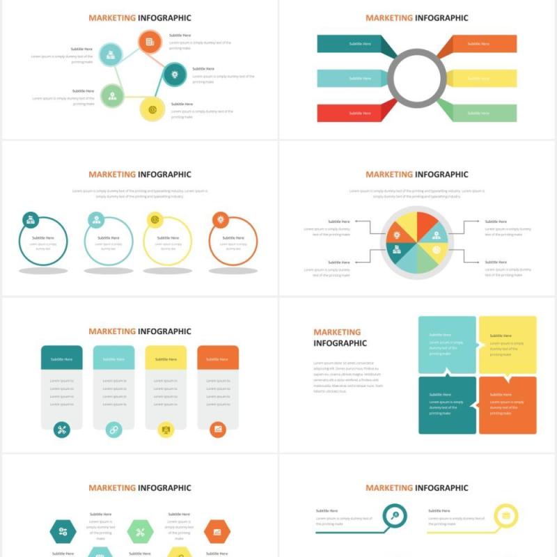 商务营销信息图PPT素材Marketing Infographic Powerpoint Template