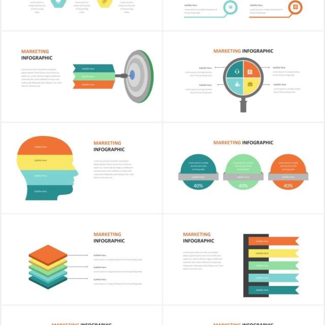 商务营销信息图PPT素材Marketing Infographic Powerpoint Template